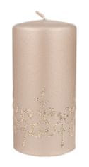 Artman Vánoční dekorativní svíčka Tiffany Cylinder Medium Champagne