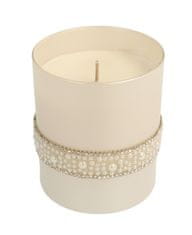 Artman Křišťálová svíčka Opal Glass Pearl White Wax Candle