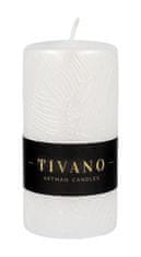 Artman Tivano Dekorativní svíčka válec střední průměr 7 cm bílá