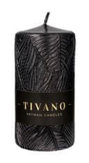 Artman Tivano Dekorativní svíčka váleček střední průměr 7 cm černá