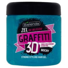 Bielenda Graffiti 3D gel na silné vlasy s kyselinou hyaluronovou a keratinem 250 ml