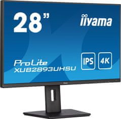 iiyama ProLite/XUB2893UHSU-B5/28"/IPS/4K UHD/60Hz/3ms/Black/3R