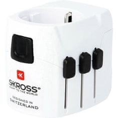 Skross Cestovní adaptér univerzální, 2x USB