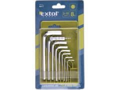 Extol Craft imbus klíče (6617) imbus klíče, sada 8ks, 2-2,5-3-4-5-6-8-10mm, CrV