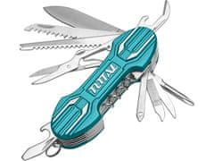 Total Kapesní nůž THMFK0156 nůž kapesní zavírací 15dílný, 95mm, nerez