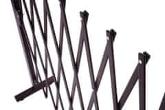 MCW Zábranná mříž B34, nůžková horolezecká pomůcka, výsuvná mříž na ochranu zvířat, hnědý hliník ~ výška 103 cm, šířka 27-207 cm