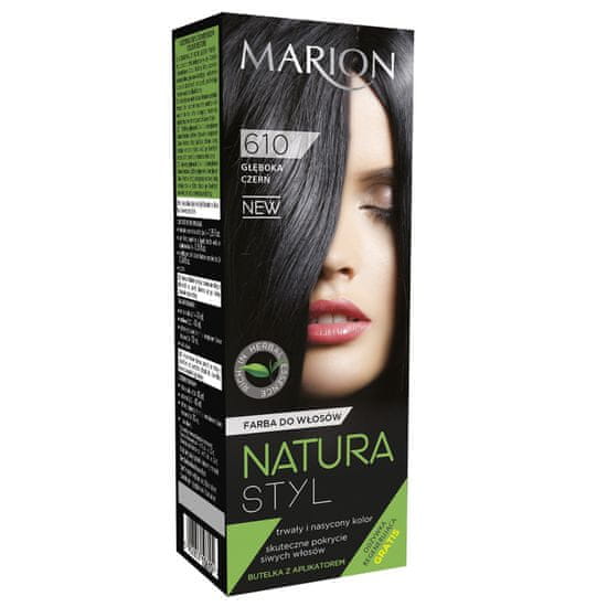 Marion Barva na vlasy Natura Style č. 610 Deep Black