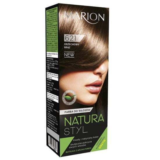 Marion Barva na vlasy Natura Style č. 621 ořechově hnědá