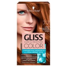 Schwarzkopf Gliss Color Colour Cream č. 7-7 Tmavě měděná blond barva