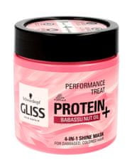 Gliss Kur Hair Repair Protein+ 4In1 Shine Mask Babassu Nut Oil 400ml