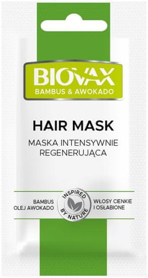OEM L'biotica Biovax Maska na vlasy Intenzivní regenerační bambusová avokádová 20ml
