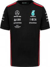 Mercedes-Benz triko AMG Petronas F1 Driver černo-bílo-červeno-tyrkysové M