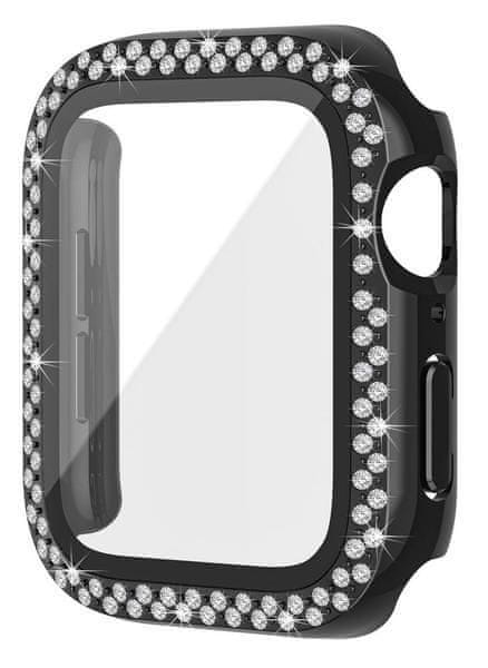 Levně Worryfree Bling Bumper Case Apple Watch 41mm, Black