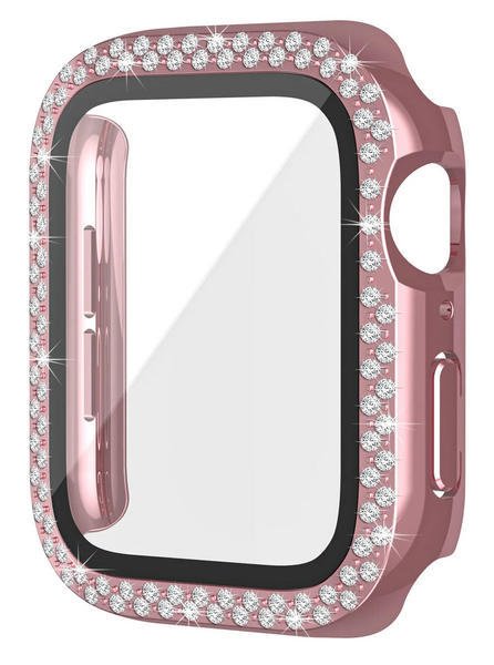Levně Worryfree Bling Bumper Case Apple Watch 45mm, Pink