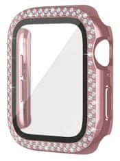 Worryfree Bling Bumper Case Apple Watch 45mm, Pink