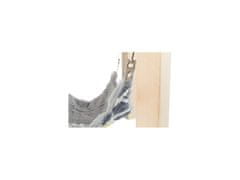 Trixie SUNNY přístřešek s houpací sítí pro činčily/morčata, 28 × 24 × 28 cm, šedá/multikolor