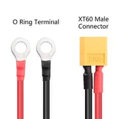 YUNIQUE GREEN-CLEAN XT60 A O Ring Kabel Konektoru, XT60 Male A O Ring konektor kabel, s 1 Mt 12AWG křemíkový vodič, pro RC Lipo baterie FPV Drone Racing (1M)