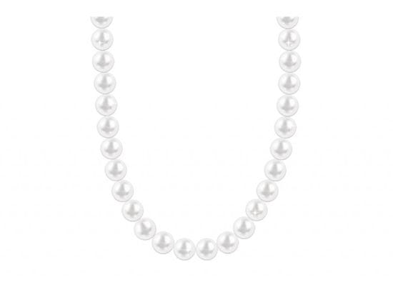 Perlový náhrdelník s umělými perlami - bílé barvy 6000657-11 Průměr perly: 6 mm