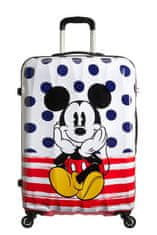 American Tourister Dětský kufr DISNEY LEGENDS Spinner 75cm Mickey Blue Dots