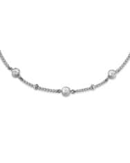 Rosefield náhrdelník stříbrné barvy Crystal JNSCS-J612