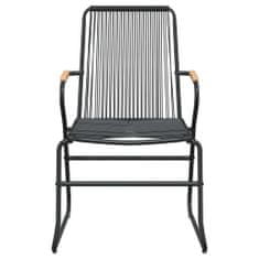 Petromila Zahradní židle 2 ks černé 58 x 59 x 85,5 cm PVC ratan
