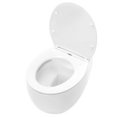 BPS-koupelny Závěsná WC mísa se SoftClose sedátkem REA LARS, bílá