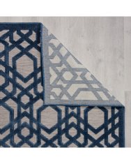 Flair Kusový koberec Piatto Oro Blue – na ven i na doma 80x150