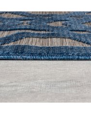 Flair Kusový koberec Piatto Oro Blue kruh – na ven i na doma 160x160 (průměr) kruh