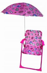 bHome Dětská campingová židlička Jednorožec růžový
