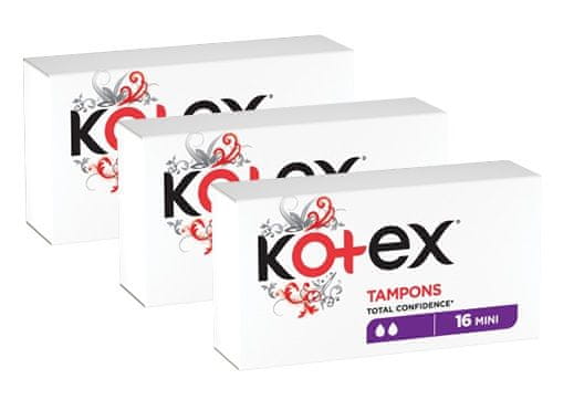 Kotex Tampony Mini 3x 16 ks