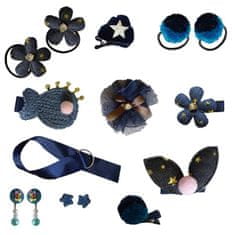 BB-Shop Sada manžetových knoflíčků Princess Sophie's Eyeglasses 28 ks v námořnické modři