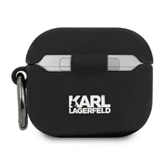 Karl Lagerfeld Karl Lagerfeld KLACA3SILKHBK Kryt AirPods 3 černý/černý silikonový Iconic