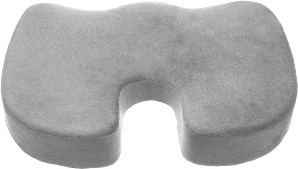 Levně Connect IT Anatomický polštář na židli šedý, CFH-5290-GY