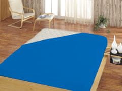 Matějovský napínací prostěradlo jersey Středně modré na matraci: 90/100 x 200 cm