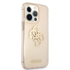 Guess  TPU Big 4G Full Glitter Zadní Kryt pro iPhone 13 Pro Gold
