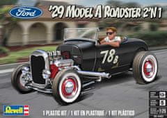 Revell '29 Ford Model A Roadster 2 in 1, Plastic ModelKit MONOGRAM auto 4463, 1/25