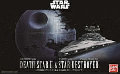 Revell Death Star II + Imperial Star Destroyer, Plastic ModelKit BANDAI SW 01207, 1:14500