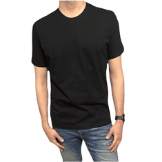 Moraj Pánské tričko hladké tričko černé 3XL