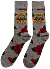 CurePink Pánské ponožky Guns N'Roses: Bullet Roses (velikost EU 40-45)