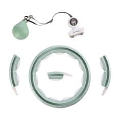 masážní hula hoop HHM15 se závažím, magnety a počítadlem zelená