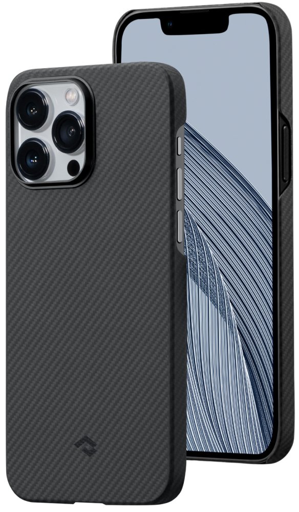 Levně Pitaka MagEZ 3 600D case, black/grey – iPhone 14 Pro, KI1401PA