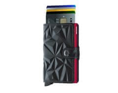 Secrid Černá peněženka SECRID Miniwallet Prism Black-Red
