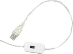 HADEX LED pásek 2m bílý, pohybové čidlo, napájení USB