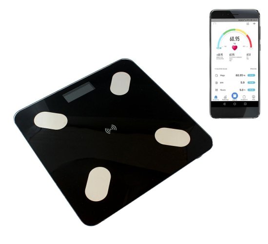 Alum online Analytická osobní váha Bluetooth 180 kg - Malatec 9993