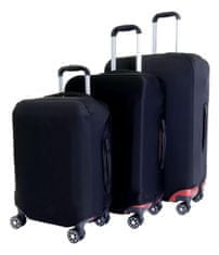 T-class® Sada 3 obalů na kufry (černá)