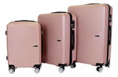 T-class® Sada 3 kufrů VT21111, růžová