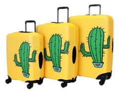 T-class® Sada 3 obalů na kufry (kaktus)