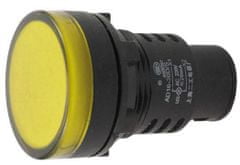 HADEX Kontrolka 230V LED 37mm AD16-30DS, žlutá