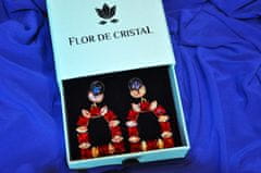 Flor de Cristal Náušnice Regina - Náušnice s krystaly