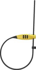 Abus Speciální uzamykatelné stahovací lanko s ocelovým jádrem Combiflex (délka kabelu 45cm,žlutá), ABUS 4003318956010